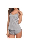 sous-vêtements Sexy pour Femme, Chemises de Nuit, Lingerie Sexy, Pyjama en Satin, sous-vêtements et Short AX 