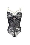 Lingerie Sexy pour Femme, Grande Taille, Sexy, ajourée, Pure Luxure, sous-vêtements érotiques Une pièce Noir S 