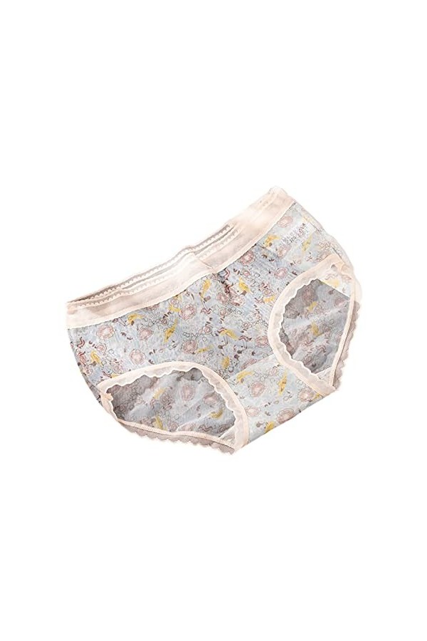 Petit sous-vêtement pour femme avec roses - Logo personnalisé - Taille basse - String rayé - Bikini - Tangas personnalisés - 