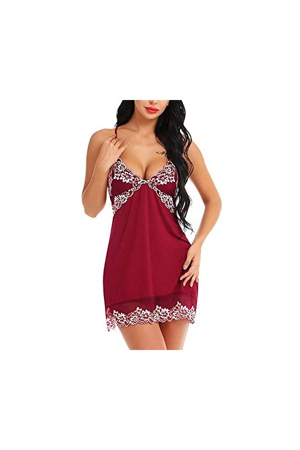 Ensemble de lingerie sexy, mode vêtements de nuit sexy grande taille robe de nuit lingerie femmes sexy dentelle vêtements de 