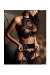 Ensemble de Lingerie Sexy, Lingerie Sexy Porte-Jarretelles Culottes Femmes Costumes String sous-vêtements Ensemble Femme Sexy