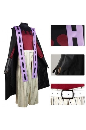 Foanja Déguisement Douma Adulte Cosplay Demon Slayer Twelve Kizuki Douma Complet Anime Uniforme et Chapeaux pour Halloween Ca