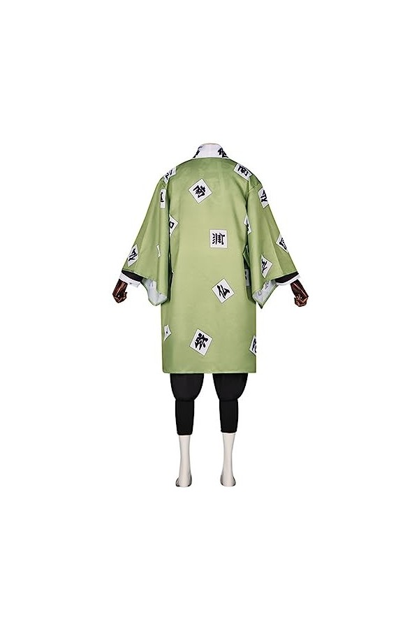 Foanja Déguisement Himejima Gyomei Adulte Cosplay Demon Slayer Corps Himejima Gyomei Complet Anime Uniforme Kimono pour Dress