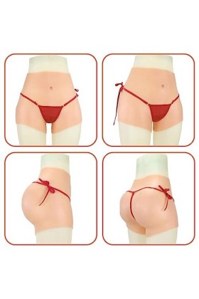 LXURY Culotte en Silicone réaliste cachant Gaff Boxer Briefs Control Shorts Butt Shaper Enhancer pour Crossdresser Transgende