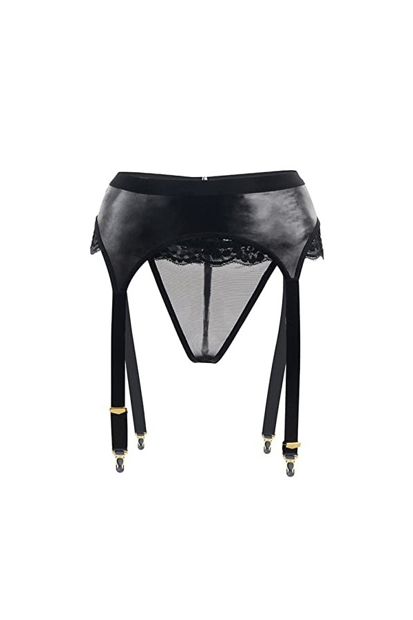 Jarretières Sexi Femmes Faux Cuir Taille Haute Jarretières De Mariage Ceintures Lingerie Dentelle Plus La Taille Jarretière C