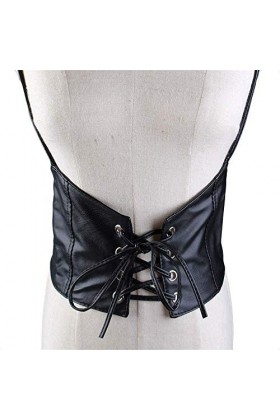 Femmes Homme Harnais Cage Soutien-Gorge Femmes Faux Cuir Punk Réglable Corps Poitrine Harnais Ceinture Fantaisie Large Ceintu