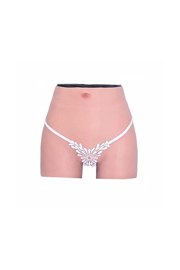DUEVEL Culotte en Silicone pour Hommes CaleçOns Short Sissy RéAliste Culotte De ContrôLe sous-VêTement Rehausseur De Hanche p
