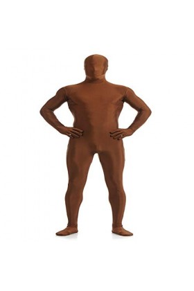 Hommes Seconde Peau Combinaison Spandex Catsuit Longue Couverture Complète Zentai Body Justaucorps Fermeture Éclair Clubwear 