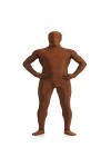 Hommes Seconde Peau Combinaison Spandex Catsuit Longue Couverture Complète Zentai Body Justaucorps Fermeture Éclair Clubwear 