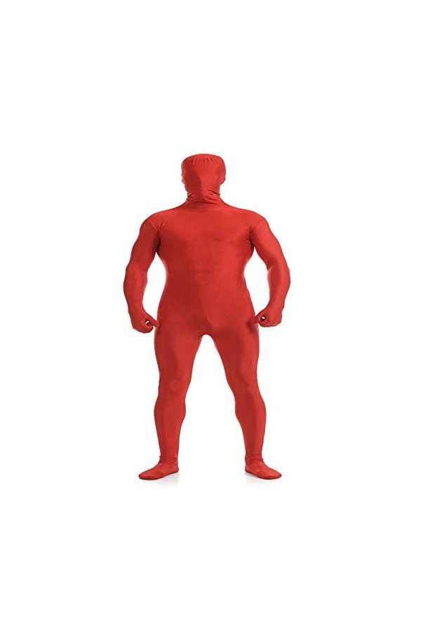 Hommes Seconde Peau Combinaison Spandex Catsuit Longue Couverture Complète Zentai Body Justaucorps Fermeture Éclair Clubwear 