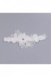 GJRFYJ Blanc Broidered Garter Belt Sexy Garter Belt Dames Bridal Cight Ring Bridal Garter Garter Barter Color : White, Size 