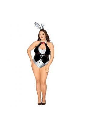 VETCS Lingerie Sexy Pour Femmes Bunny Body Costumes Cosplay Ensemble De Lingerie Combinaison Taille Unique Et Ensemble De Cou