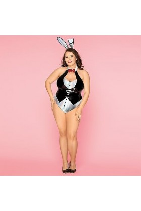 VETCS Lingerie Sexy Pour Femmes Bunny Body Costumes Cosplay Ensemble De Lingerie Combinaison Taille Unique Et Ensemble De Cou