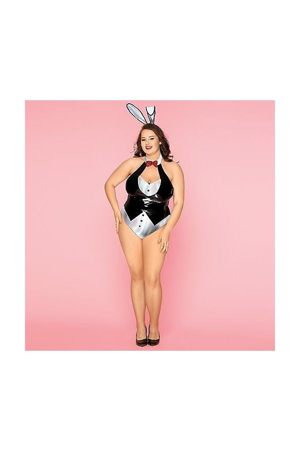 VETCS Lingerie Sexy Pour Femmes Bunny Body Costumes Cosplay Ensemble De Lingerie Combinaison Taille Unique Et Ensemble De Cou