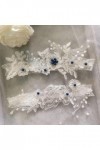 Jarretière de Mariage Perles en Dentelle Broderie Fleur Sexy Jarretières Cuisse Anneau de Mariée Dentelle Jambe Anneau Boucle