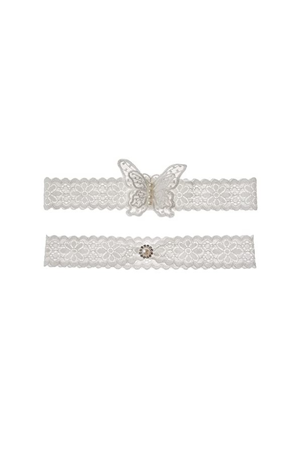 JJZXD Garter en dentelle accessoires de mariage européens et américains Color : B, Size : 2pcs 
