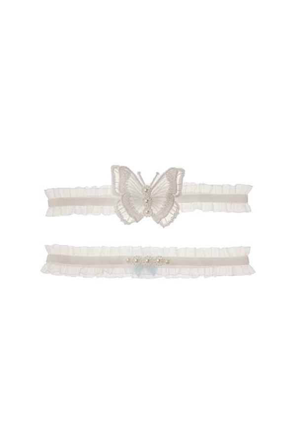 JJZXD Garter en dentelle accessoires de mariage européens et américains Color : B, Size : 2pcs 