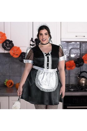 amscan 8407273 Costume de soubrette pour femme Taille XXL 46-48 