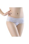 Culottes pour filles de taille 38 à 40 - Culotte sexy en dentelle ajourée au crochet - String string - Sous-vêtements à coupe