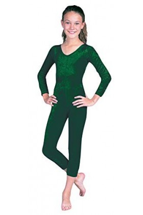 Fille Unitard Green Velvet LG