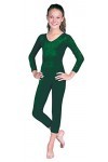 Fille Unitard Green Velvet LG