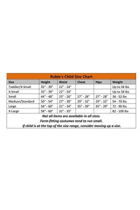 Rubies Costume punk gothique Small 1 couleur