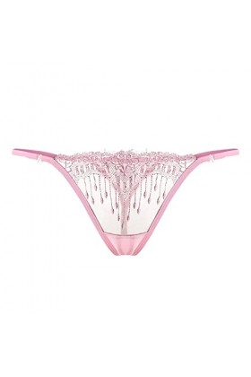 Slip en coton pour femme - Dentelle transparente - Culotte sexy - Broderie creuse - String sexy - Culotte sexy pour femme, ro