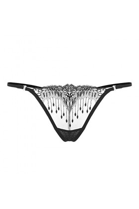 Slip en coton pour femme - Dentelle transparente - Culotte sexy - Broderie creuse - String sexy - Culotte sexy pour femme, ro