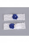ZLXDP Accessoire de mariée Bleu Applique Fleur Perle de la Jambe Sexy jarretière de Jambe 2pcs Ensemble for Les Femmes de Cui