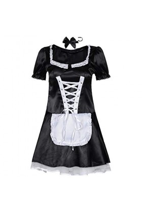 MERNEL Vêtements sexuels sous-vêtements érotiques for Femmes Costume de Femme de Chambre Jeu de rôle Costume de Femme de Cham