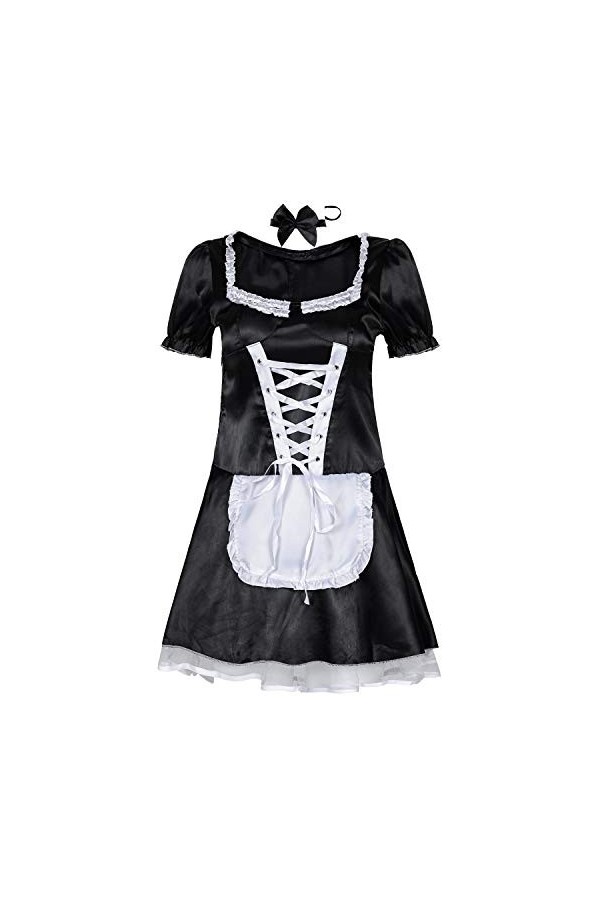 MERNEL Vêtements sexuels sous-vêtements érotiques for Femmes Costume de Femme de Chambre Jeu de rôle Costume de Femme de Cham