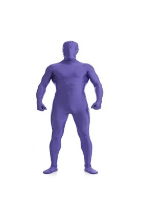 Hommes Seconde Peau Combinaison Spandex Catsuit Longue Couverture Complète Zentai Body Justaucorps Fermeture Éclair Clubwear 