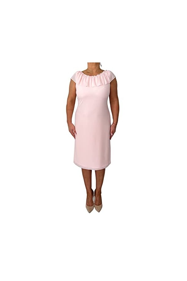 Aldona Robe pour Femme, Couleur Framboise, 40/Grande Taille