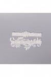 GJRFYJ Gartières de mariage Fleur de dentelle blanche Gartières sexy 2pcs set for la jambe de mariée de Bride Women Color : 