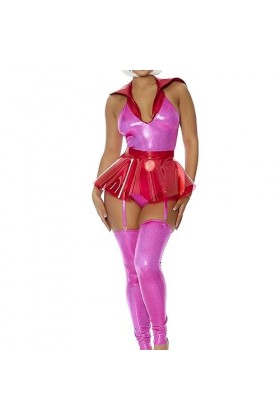 Forplay Lets Jet Costume de personnage de dessin animé sexy, rose, Medium/Large