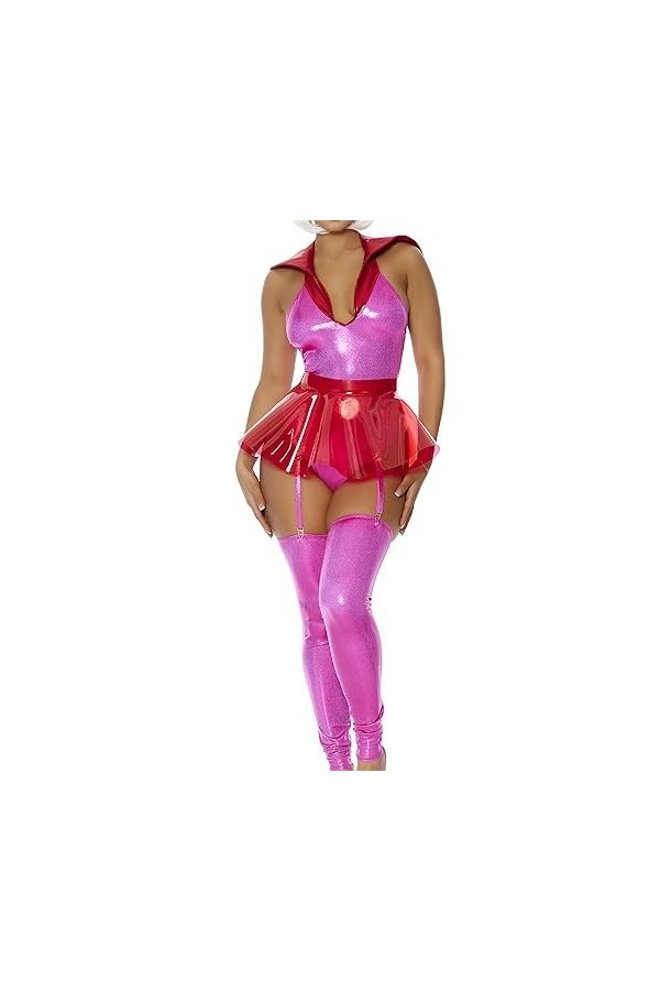 Forplay Lets Jet Costume de personnage de dessin animé sexy, rose, Medium/Large