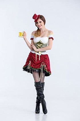 Costume pour fille - Robe de serveuse - Jupe courte - Taille M