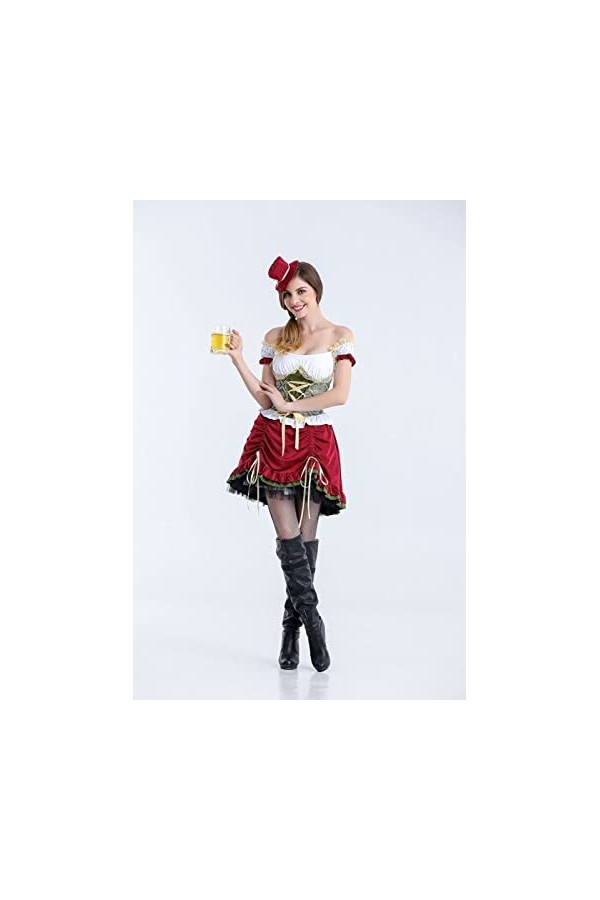 Costume pour fille - Robe de serveuse - Jupe courte - Taille M