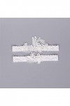 MJWDP Blanc Floral per Perle Sexy Garse Garters 2pcs Set for Les Femmes Accessoires de mariée