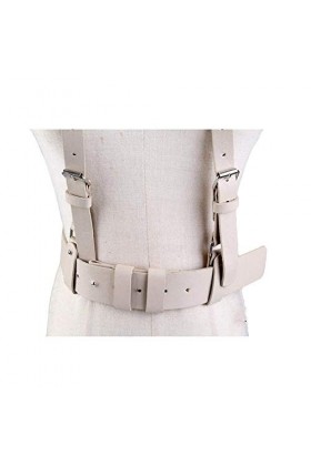 Chaîne de Corps Unisexe en Similicuir Punk réglable Ceinture de Harnais de Poitrine Ceinture Fantaisie pour Hommes Femmes Bou