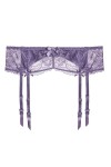 GJRFYJ Garter en dentelle sexy bassages pourpre bassages de mariage Color : Purple, Size : L 