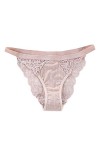 Culotte invisible pour femme - Culotte sexy sans couture - String taille basse - Couleur unie - Nœud en dentelle - Pour femme