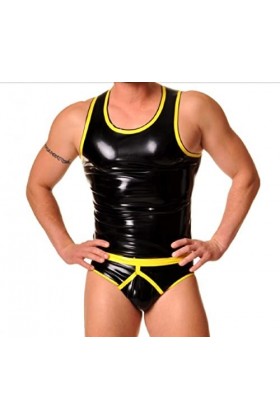 Caoutchouc Latex Gummi Noir Costume Hommexs-xxl 0.4 Mm,Noir,XXL