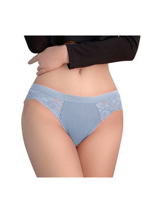 Culotte dépissure en Dentelle Transparente pour Femmes Sexy qualité Respirante Creuse en Coton String Rose Sexy Pink, XXL 