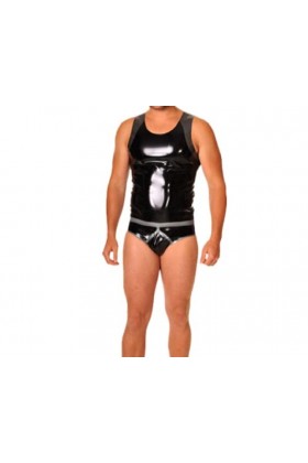 Caoutchouc Latex Gummi Noir Costume Hommexs-xxl 0.4 Mm,Noir,S