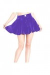 Jupe gothique punk en PVC, violet, 4XL
