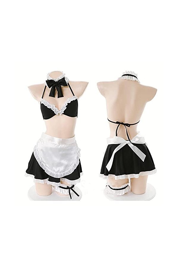 NC Mignon Tablier Sous-vêtements Cos Costume de Soubrette Française Lingerie Exotique Lenceria Porn Femmes Vêtements Sexy Nui