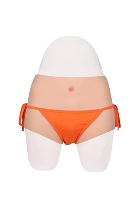 AJIU Crossdresser Culotte Silicone Hommes Cacher Gaff Panty Enhancer pour Transgenre Drag Queen Prothèse,Nude