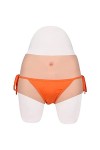 AJIU Crossdresser Culotte Silicone Hommes Cacher Gaff Panty Enhancer pour Transgenre Drag Queen Prothèse,Nude