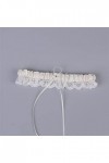 ZTTTD White Bow Wedding Garter Bell Sexy Garter Belt Feme Feme Feme Cigh Ring Ring Bridal Garter Garter Belt